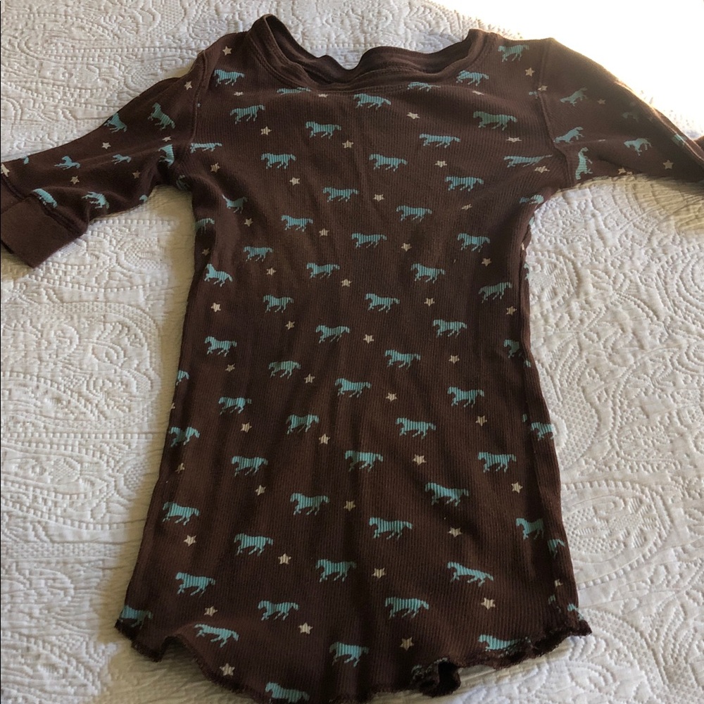 Vtg body con pony tee